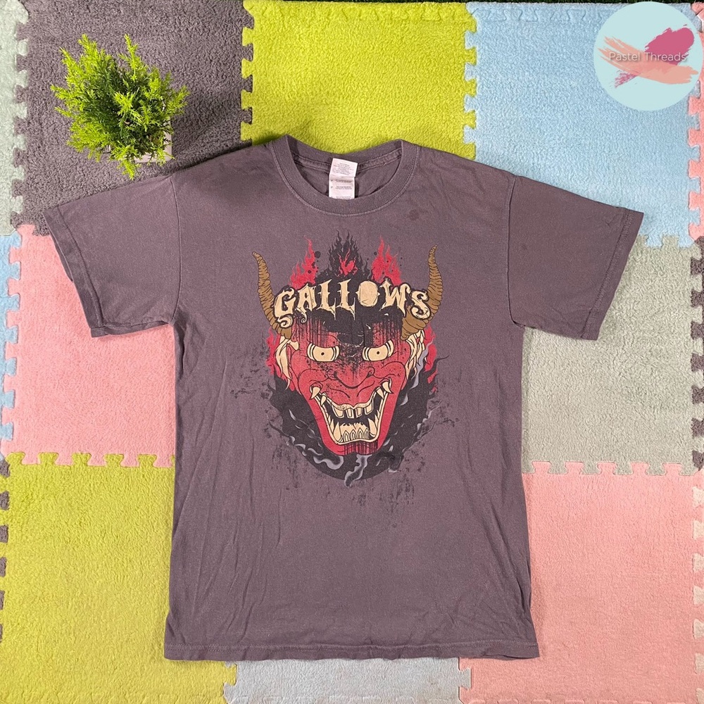 Vintage Grey, Black & Red Gallows Band T-Shirt
